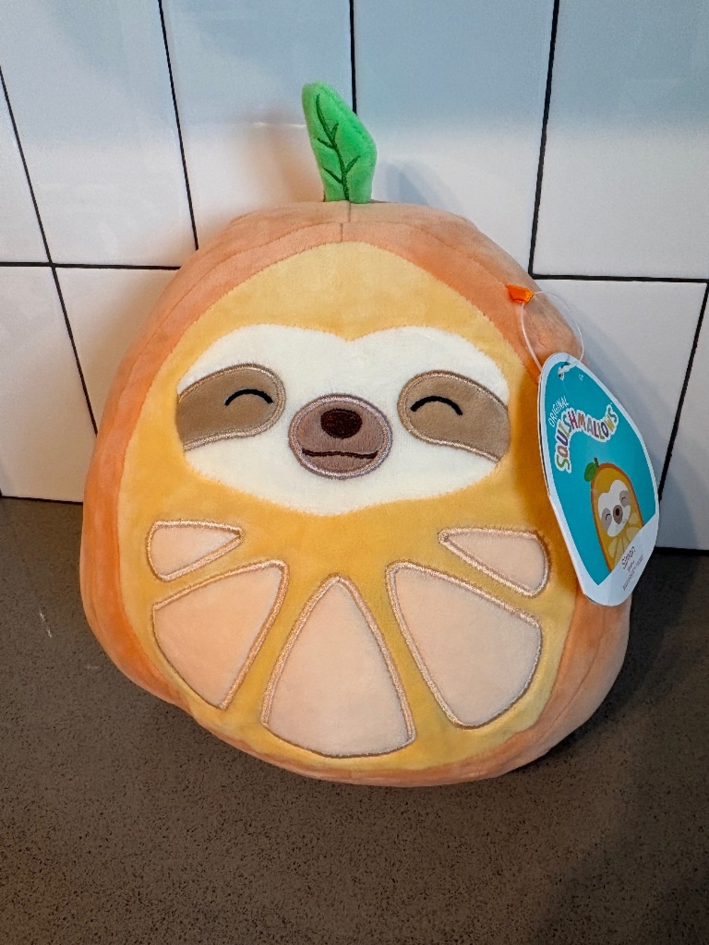 NWT Squishmallows “Simon” orange slice 2021